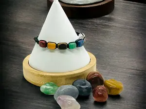 7 Chakra Bracelet with 7 Chakra Stones Gift Set, Crystal Gift Set for Healing natural crystal bracelet