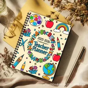 Teacher Planner Notebook for Academic Year 2026-2027, Includes Calendar, Contact Info Pages, Important Date Planning, Teaching Schedule Record