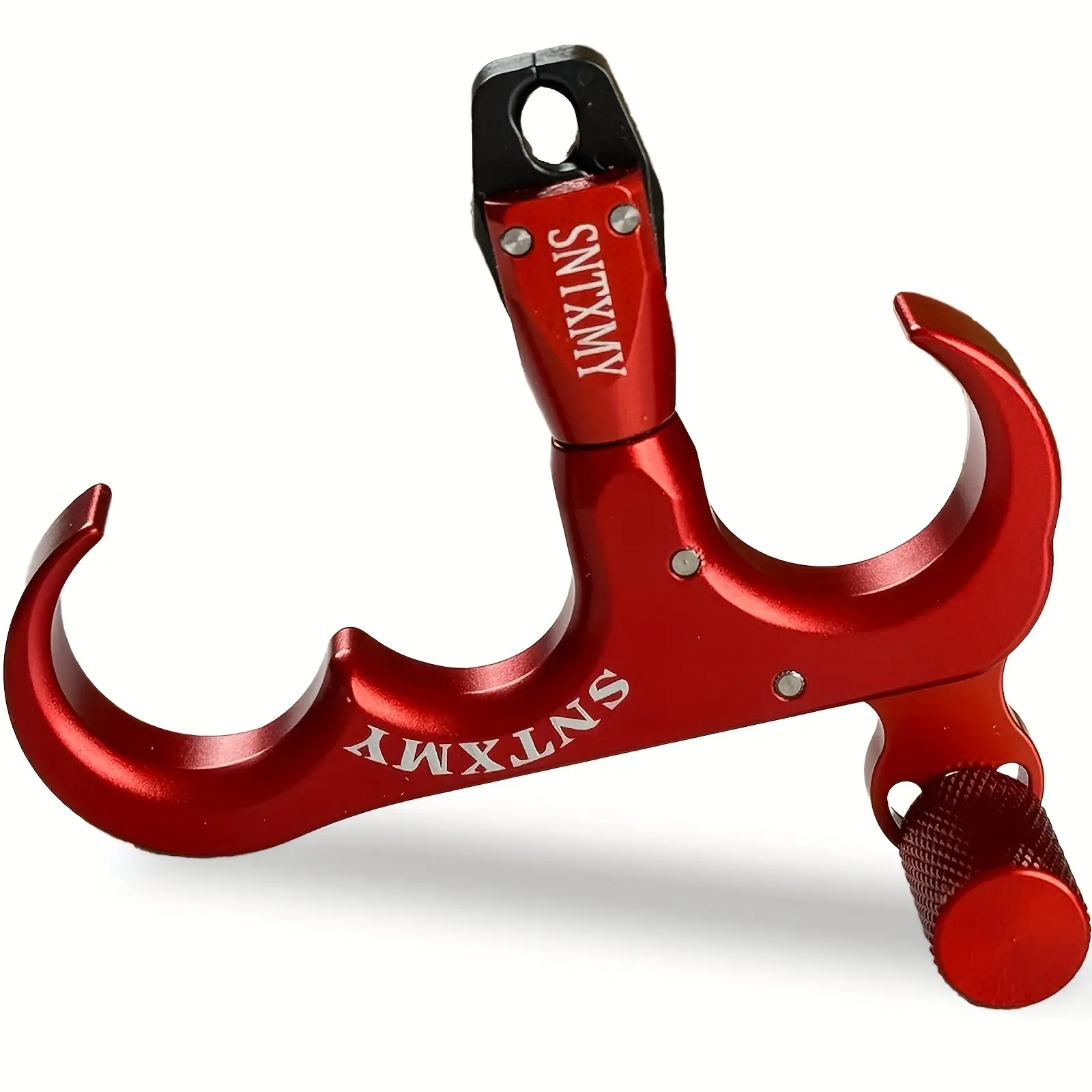 Three-Finger Rotatable Thumb Release for Compound Bow Archery Release Aid Red Precision Control & Release Enhancer