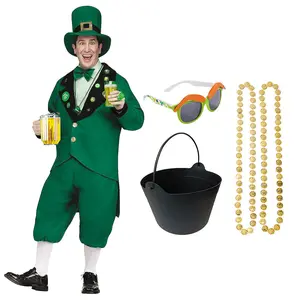 St. Patrick’s Day Leprechaun Costume & Accessory Kit - 5 Pc.