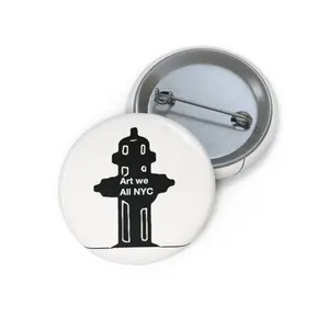 ART WE ALL NYC HYDRANT LOGO - Pin Buttons