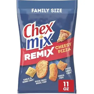 Chex Mix Remix Cheesy Pizza Snack Mix, Snacks, Family Size, 11 oz