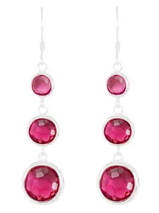 Raspberry Crystal Stephanie Earrings – Chic & Trendy Jewelry for Women | Unique TikTok Style