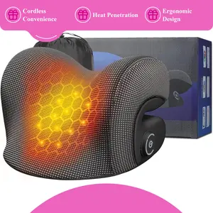Upalled Wireless Heated Neck Stretcher, Portable Cordless Cervical Traction Device with Graphene Heating Pad, Odorless Magnetic Therapy Case & Spine Alignment Support for Pain Relief relaxer