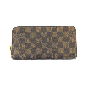 Pre-owned Louis Vuitton Canvas Small Leather Goods Zippy Wallet Damier Long Wallet