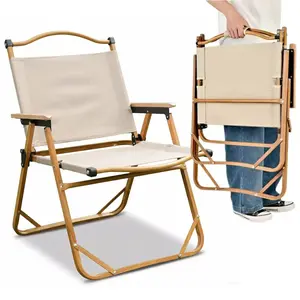 1/2 Pack Low-Profile Folding Camping Chair – Heavy Duty Portable Beach Seat with Solid Steel Frame – Durable Compact Chair for Lawn, Hiking, Hunting, Travel, BBQ & Tailgating essentials