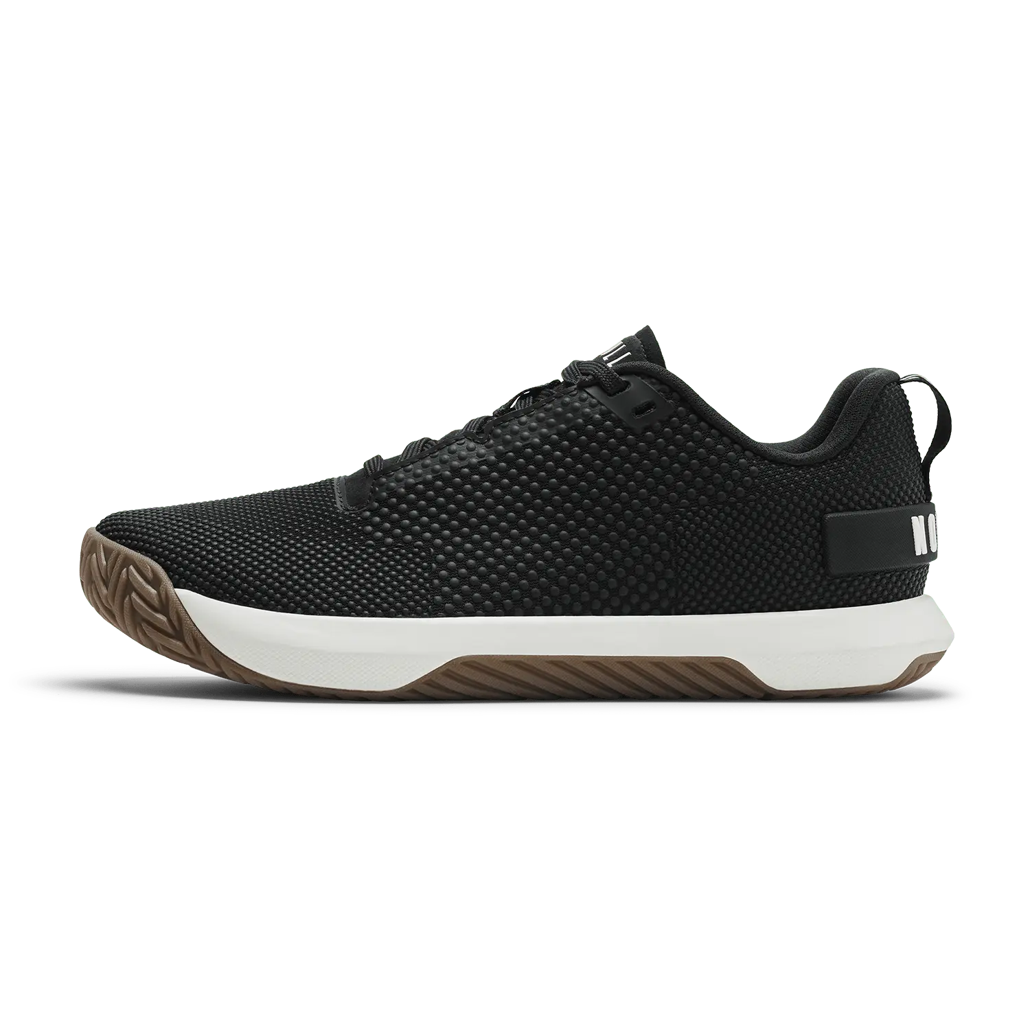 NOBULL Men's Outwork Flex Shoe in Jet Black Classic White Gum - OG Strength Training Shoe, Durable Gym Trainer, Lifting Sneaker