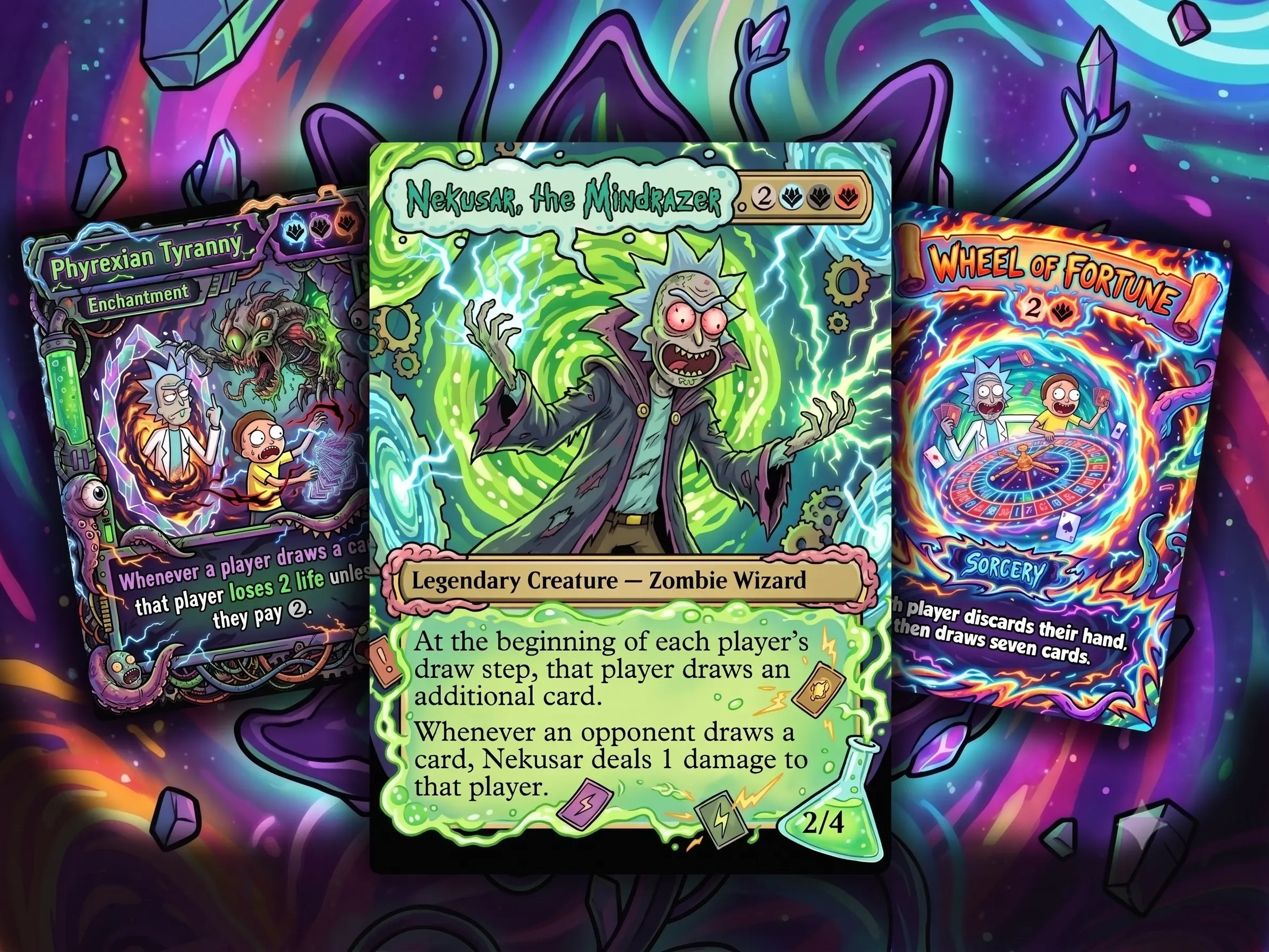 Nekusar, the Mindrazer Ri.ck and Mor.ty Commander Proxy Deck