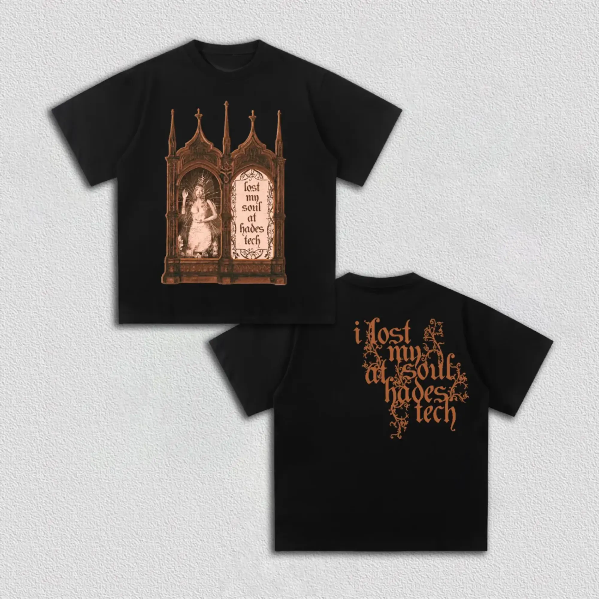 Hades Tour 2026 Graphic T-Shirt, Lost My Soul At Hades Tech Gothic Tee, Dark Fantasy Concert Tour Merch, Vintage Occult Graphic Shirt, Alternative Music Fan Apparel, Gothic Streetwear, Unisex Gift