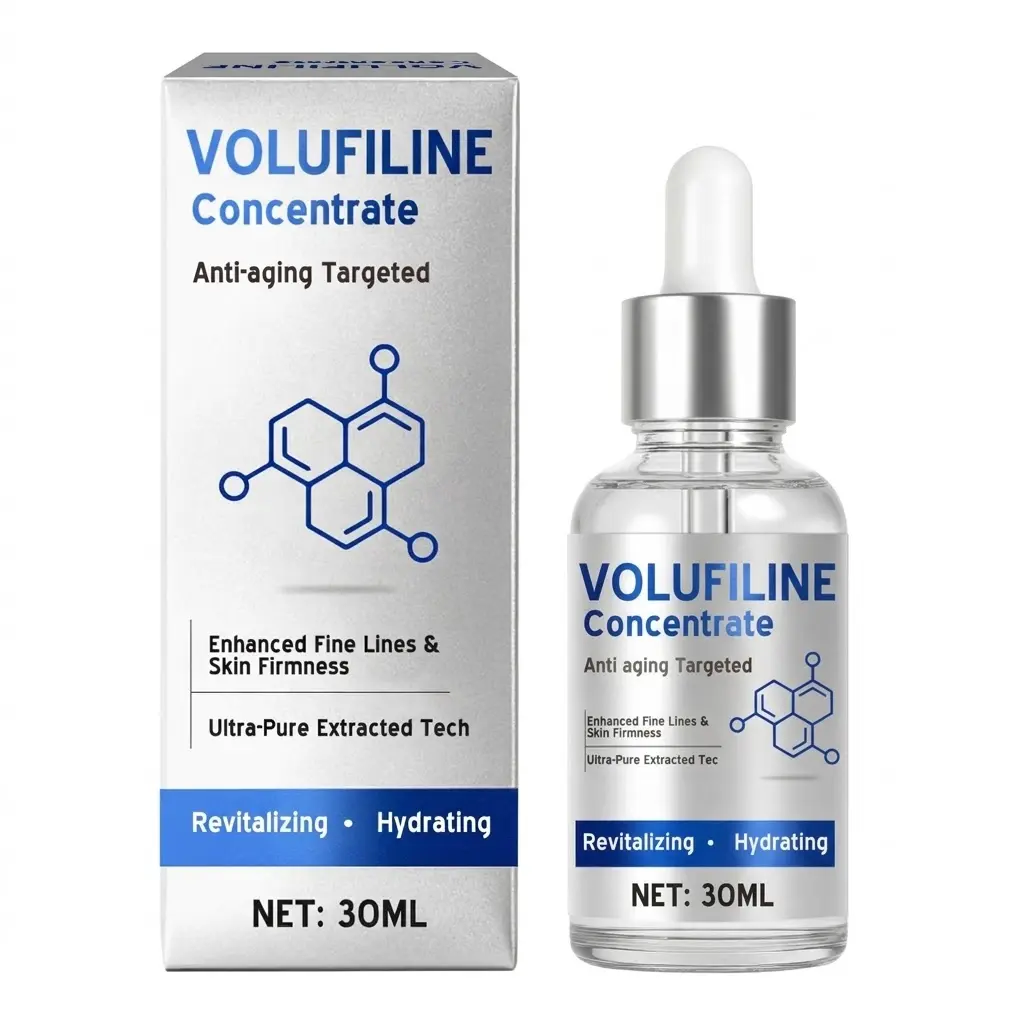 VOLUFILINE Concentrate Skincare Serum - Ultra-Pure Extraction Tech, 3-Step Dewy Plumper, Daily Gentle Hydrating, Firming Anti-Aging for All Skin Types