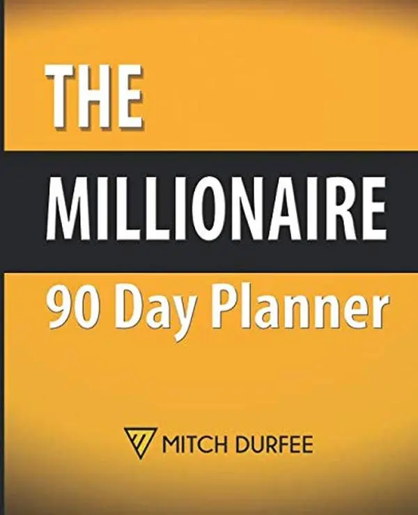 USED-The Millionaire 90 Day Planner: The Battle Tested Daily Goal Setting Planner 7.5 x 9.25 with Inspirational and Motivational Quotes by Durfee, Mitch (Paperback)
