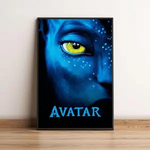 Avatar Movie Poster, 2009 Action Adventure Sci Fi Film Artwork, James Cameron, Sam Worthington, Large Format Wall Glossy Photo Print, Gift