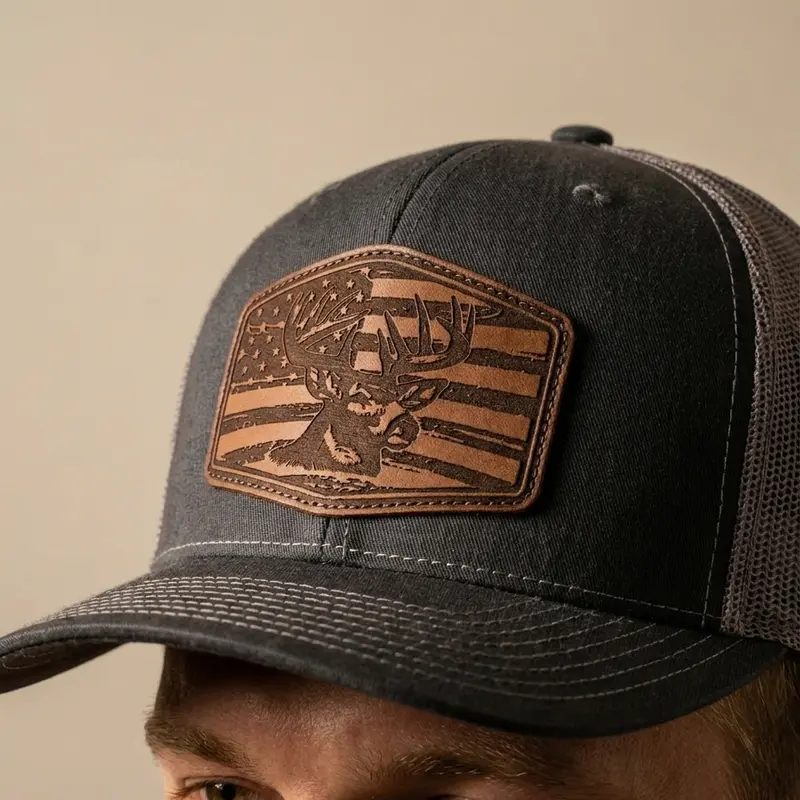 Richardson Whitetail Buck Patch Hat - Adjustable Trucker Style, Made of High-Quality Materials, Available in Various Colors, Unique Design Adjustable Trucker Cap Casual Sports Hat