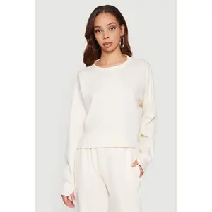 Long Sleeve Crew Neck Pullover Sweatshirt