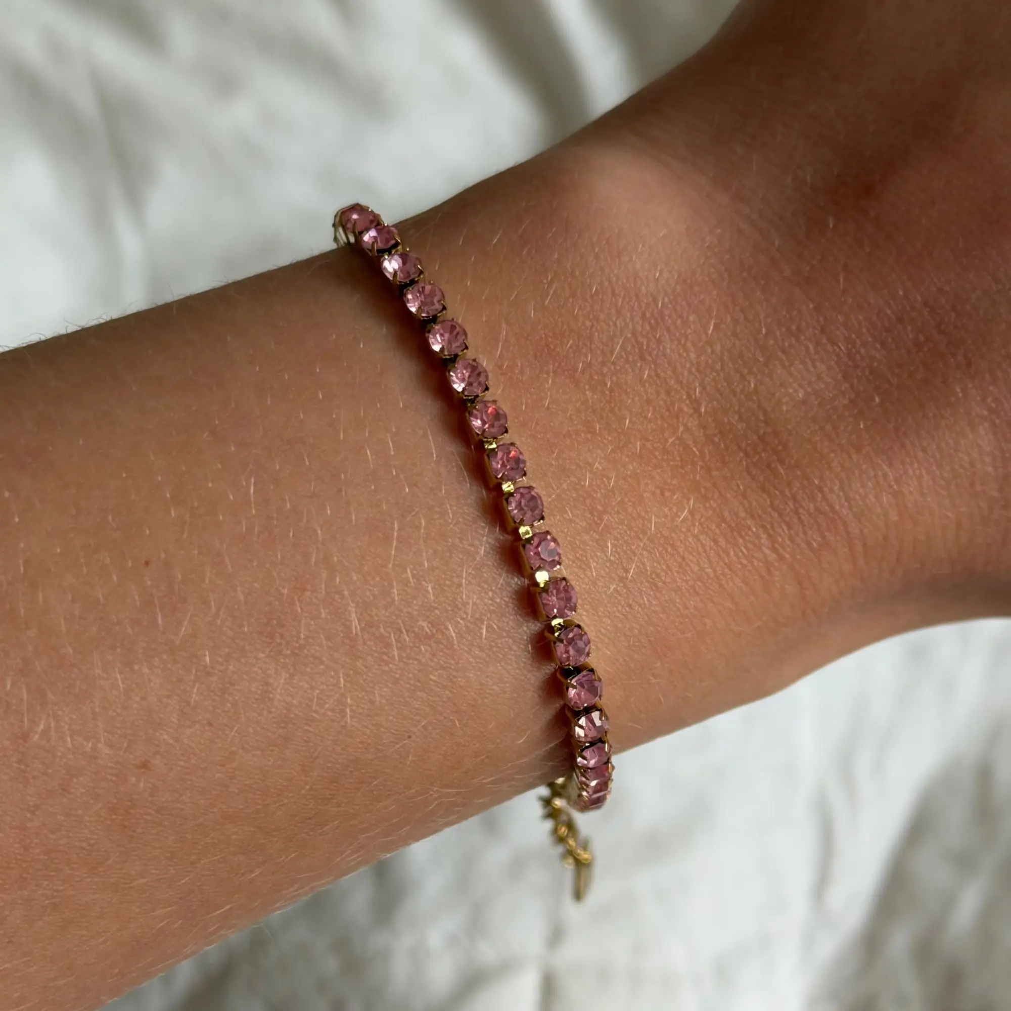 EVRY JEWELS Gold or Silver Plated Women's She's Royalty Tennis Bracelet