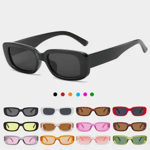 Small Frame Retro Sunglasses, Fashion Vintage Shades with Multiple Colors for Party & Festival