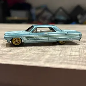 Custom Wheel Swapped 1964 Chevy Impala diecast Car 1:64 scale