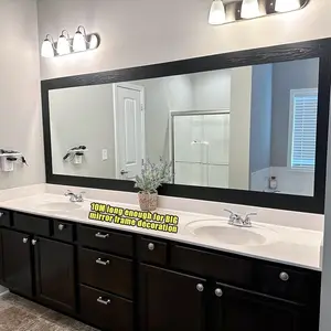 10M Black Wood Grain Removable PVC Waterproof Border Wall Decor Removable Self Adhesive Kitchen Bathroom Tiles Sticker Wallpaper 4.2x390 (4inch)