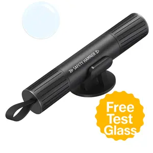 2026 Upgraded Car Safety Hammer – Compact Hidden-Tip Glass Breaker & Seatbelt Cutter, Works Underwater, Essential Vehicle Emergency Tool & Gift for Drivers