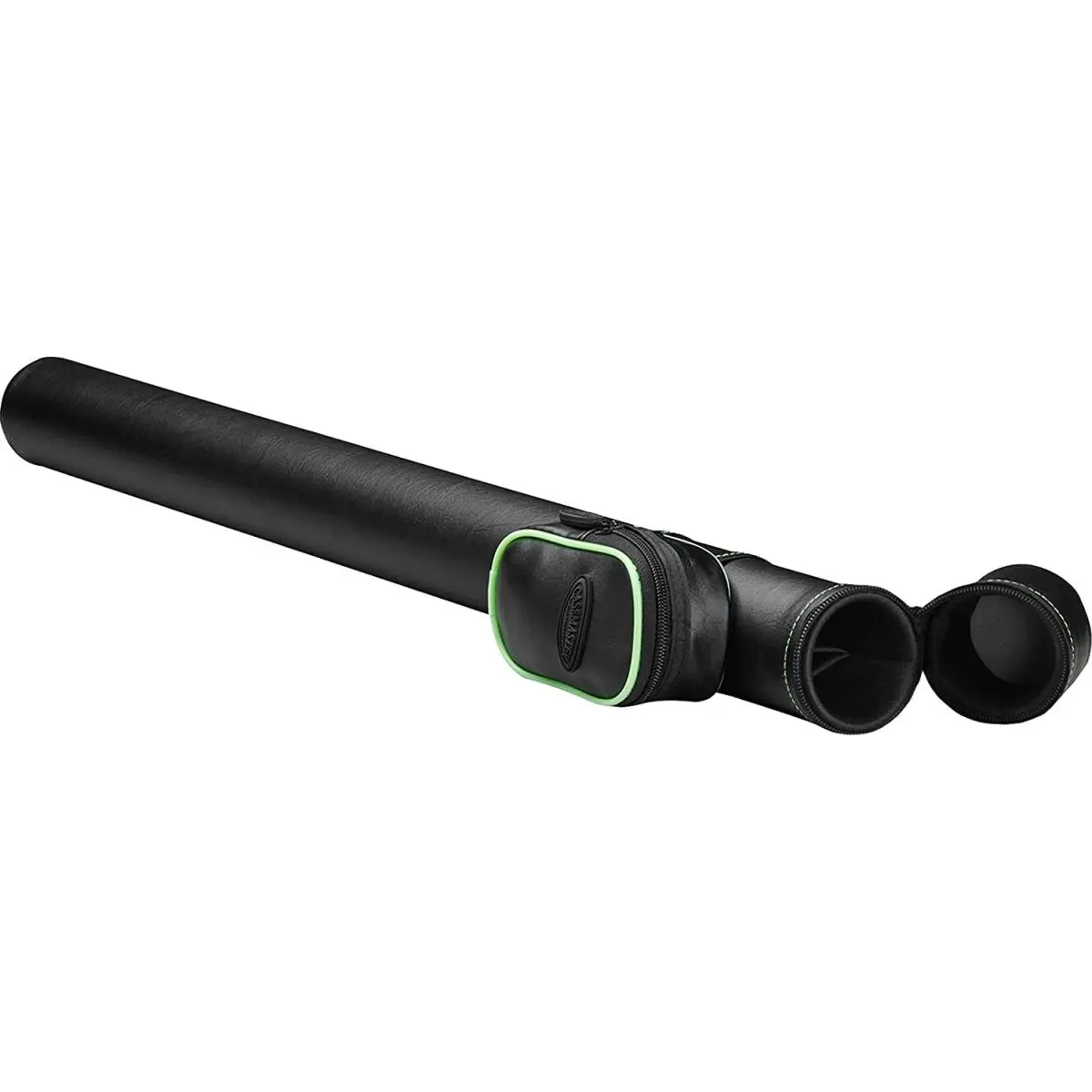 212 MAIN Q-Vault Supreme Trim Pool Cue Stick Case, Black & Green