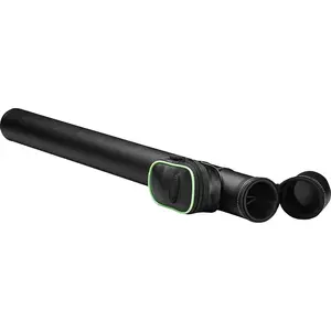 Casemaster  Q-Vault Supreme Trim Cue Case, Black & Green