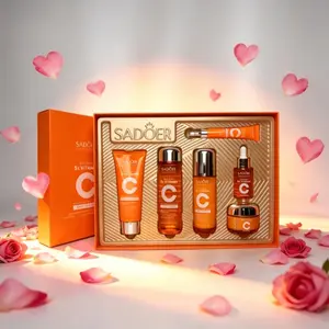 5X Vitamin C Skincare Set | Moisturizing Kit | Complete 6-Step Hydrating & Brightening Routine | Skin Care Products