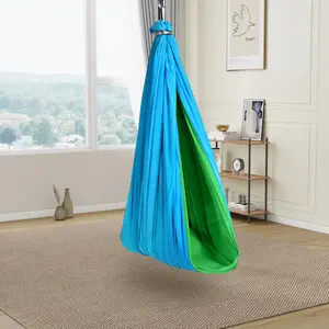 Sensory Swing for Kids, Indoor & Outdoor Therapy Hammock with Hug-Like Calming Effect, 360° Swivel & 300lbs Capacity