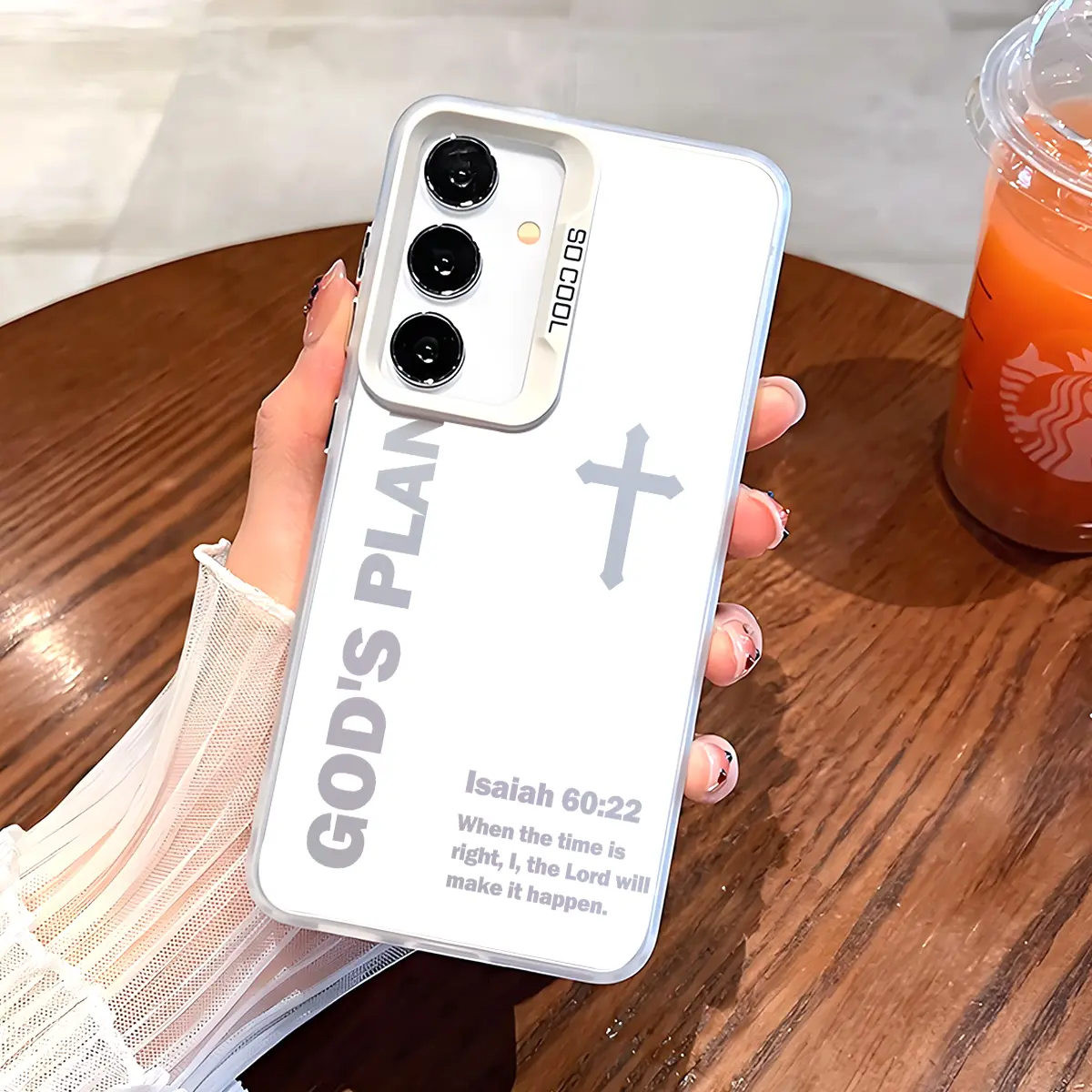 God's Plan Pattern Phone Case with Hard Back & Soft Edge Drop Protection Cover for SAMSUNG S21 S22 S23 S24 S25 S26 Plus S22Ultra S23Ultra S24Ultra S23FE S25ultra S26Ultra S26+ Bible Verse