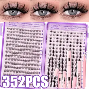 Professional & Beginner-Friendly Eyelash Extension, Easy Home Use, Dense D Curl, Non-Toxic, 0.07mm Thickness, Patch Form