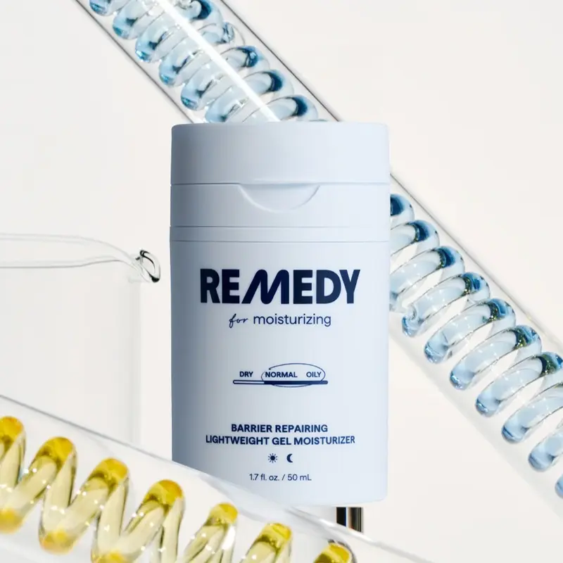 REMEDY Light Gel Barrier Repairing Moisturizer - Ceramide NP, Hyaluronic Acid, Panthenol, Squalane - Fragrance Free Water Cream