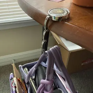 Vintage Sun and Moon Foldable Purse Hook,Womens Bag Purse Hanger,Purse Holder Handbag Hanger Desk Table Bag Hooks for Women Bag, Pursehook