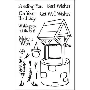 Crafts & Sewing The Stamps of Life wishingwell2stamp Clear Stamp Set