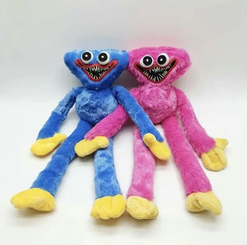 40cm Huggy Wuggy Plush Doll, Poppy Playtime Themed Soft Stuffed Animal, Large Huggable Companion Toy, Ideal Birthday Holiday Gift for Kids & Game Fans