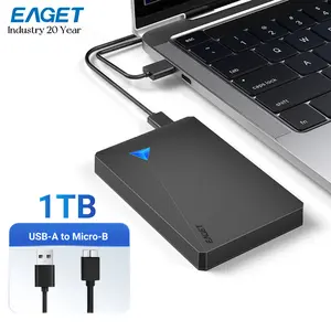 EAGET 500G/1TB USB3.0  Portable External Hard Drive, High Capacity High Speed 150MB/s,Plug And Play USB Storage Devices, Picture Video Backup, File Storage, For Game/File/Photo Album/Video/Music