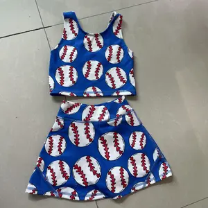 Girl Atheletic Clothes Baseball Game Day Outfit Quick Dry Sports Clothes