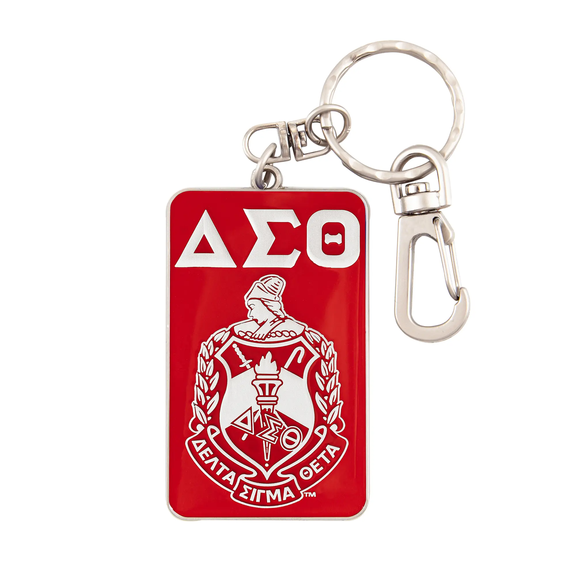BBGreek Delta Sigma Theta - Keychain - Greek Letters and Shield - Official Vendor