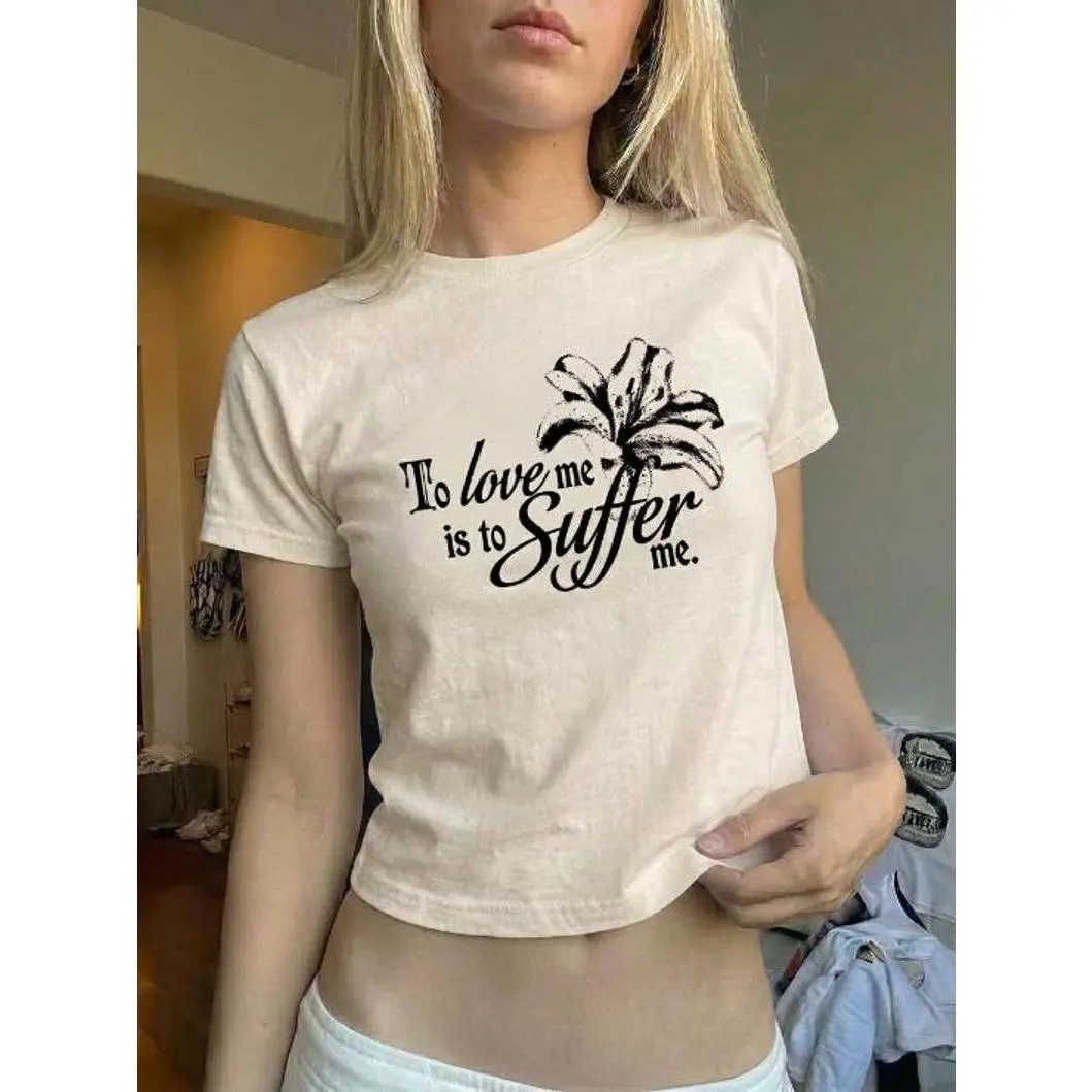 Y2K To Love Me Is To Suffer Me Baby Tee, Nettles Ethel Cain Baby Tee, Preacher's Daughter Graphic Tee, Lyrics Baby Tee, Gift for Her