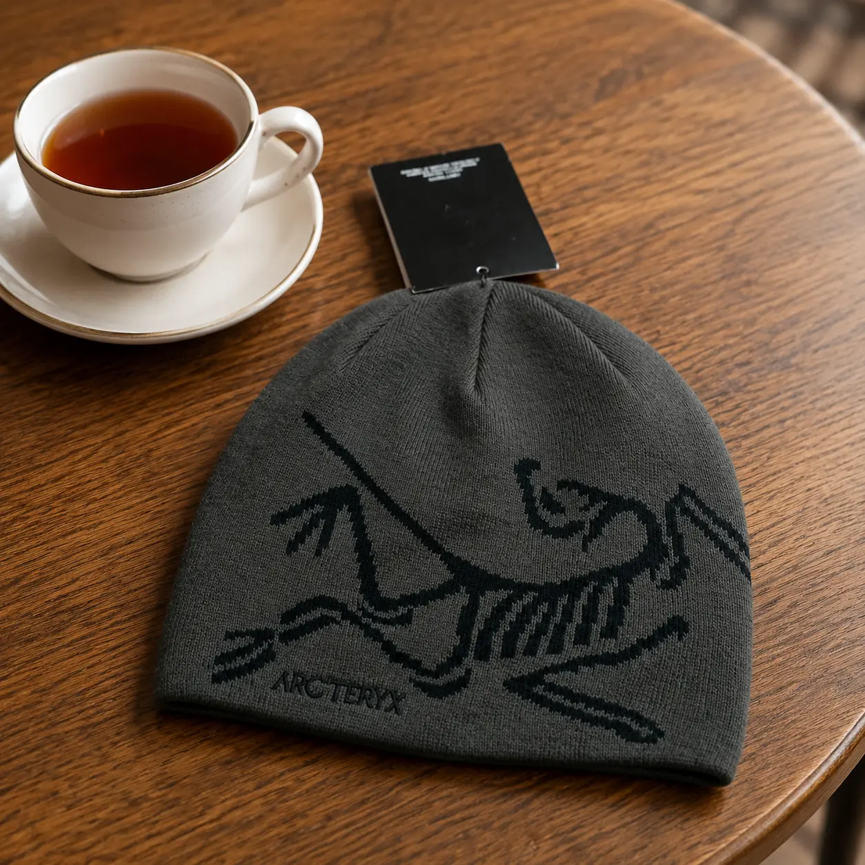 NWT Arc'teryx Bird Head Toque Beanie Hat Dark Gray Winter Cap_HAT-2