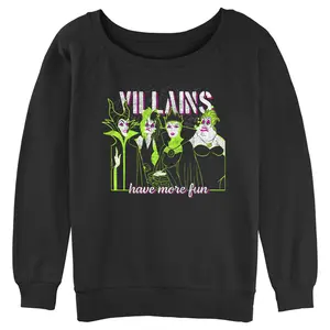 Juniors Womens Disney Villains Have More Fun Sweatshirt