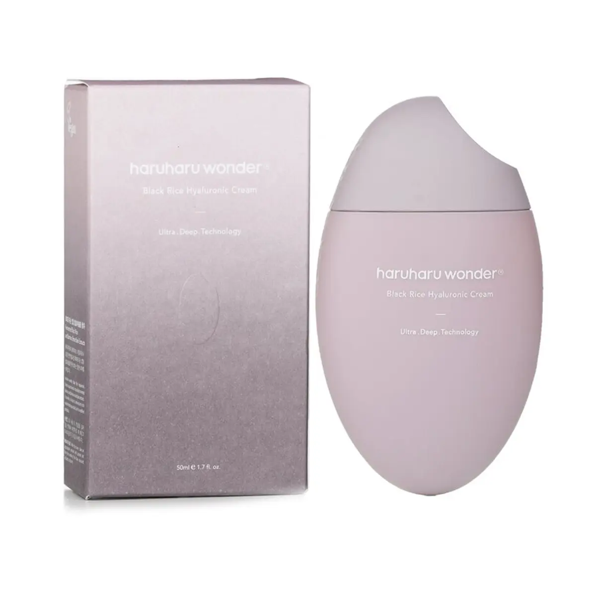 Haruharu WONDER Black Rice Hyaluronic Cream 50ml – Deeply Hydrating and Nourishing Moisturizer Skincare Lightweight Moisture Moisturizing