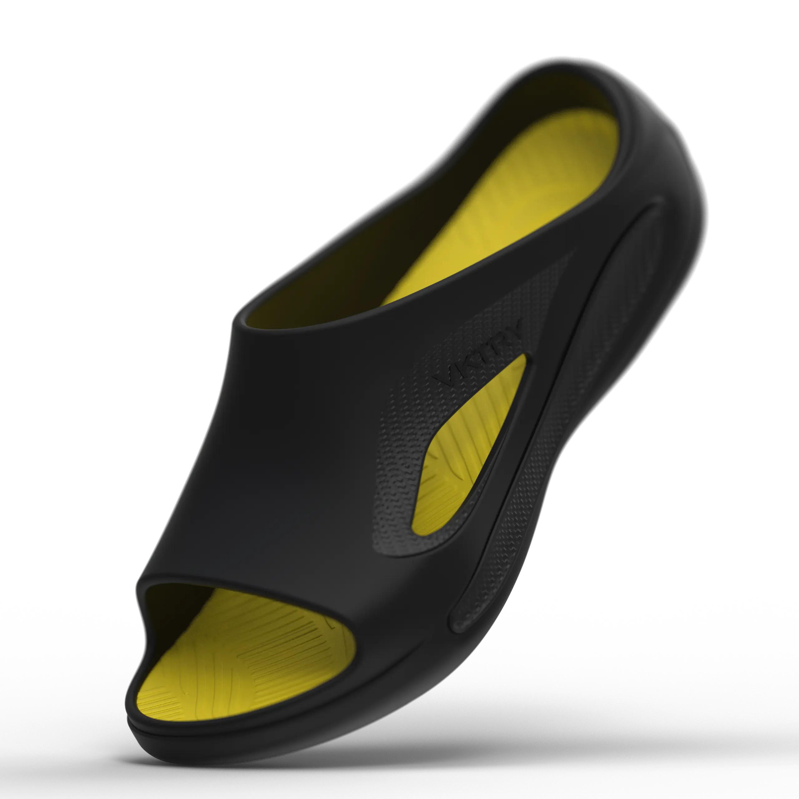 VKTRY Unisex Recovery Wear Shoe - Carbon Fiber Plate Slip-On Casual Slide, Cushioned Sole, Arch Support, Stability Focus Athletic Sandal, Lightweight Men's Daily Comfort Sports Slide