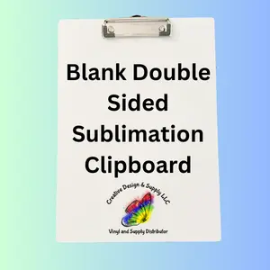 Blank Double Sided Sublimation Clipboard From Creative Design & Supply LLC