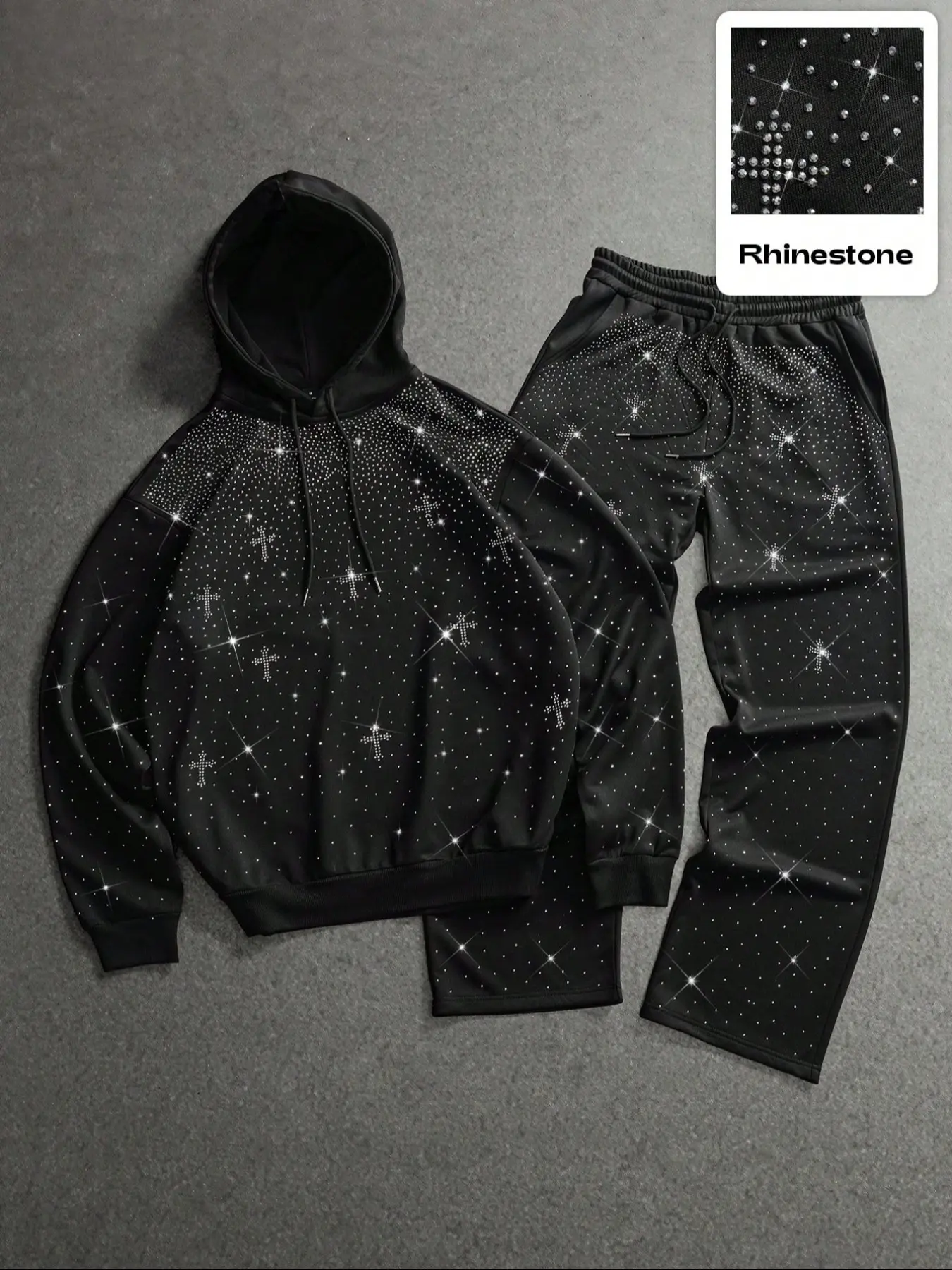 Men's Hooded Sweatshirt Set 2 Piece Outfit, Pants Sweater Coordinate, Casual Sweatsuits Set, Long Sleeve Casual Fitted Sweater, Drawstring Design, Fall & Winter Wear, Gift for Boyfriend