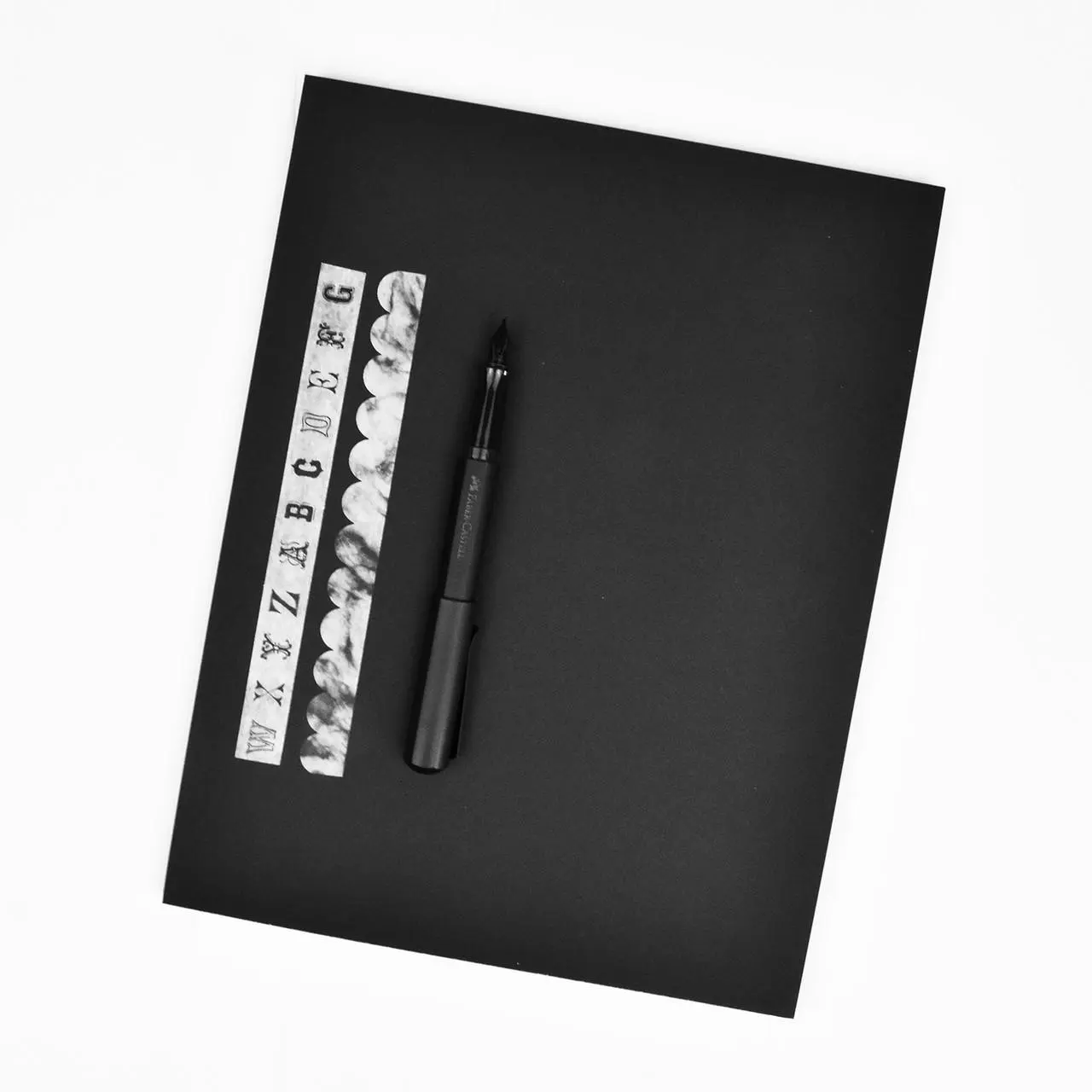 Deluxe Black Paper Pad, Blank