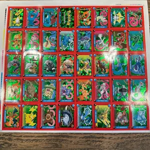 Pokemon exclusive Uncut sheet