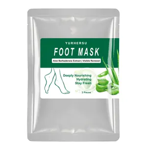 Aloe Vera Foot Exfoliating Mask, 3 Pairs Natural Moisturizing Foot Care Masks, Valentine's Day Gift, Nourishing Foot Care Products, Moisturizing Feet Mask