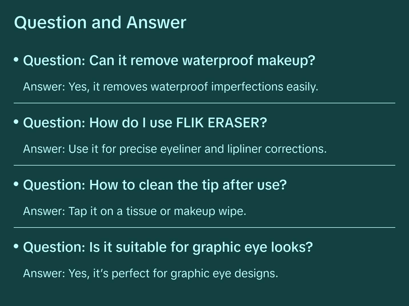 FLIK ERASER Makeup Correcting Pen Eyeliner Lipliner