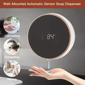 New 1PC automatic induction soap dispenser - contactless motion sensor 3-speed adjustable wall mounted intelligent electric bathroom accessories