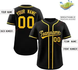 Custom Baseball Jersey Stitched Personalized Baseball Shirt - Sports Uniform for Men, Women, Boys, Customizable Fit and Design Options