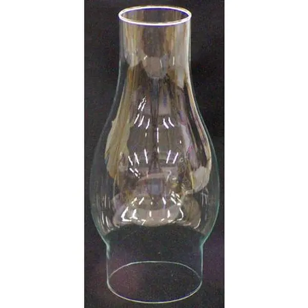 Westinghouse 8307000 8.5in Bulged Shape Chimney Glass Shades - 6-Piece Pack Decorative Tabletop Covers for Candle Holders & Home Decor Enthusiasts, Six Pieces